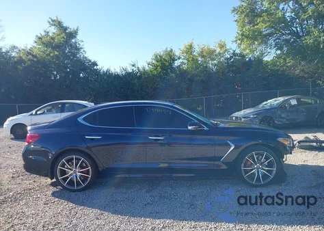 2019 Genesis G70 3.3T Advanced из США, поврежденный, VIN KMTG54LE0KU034628